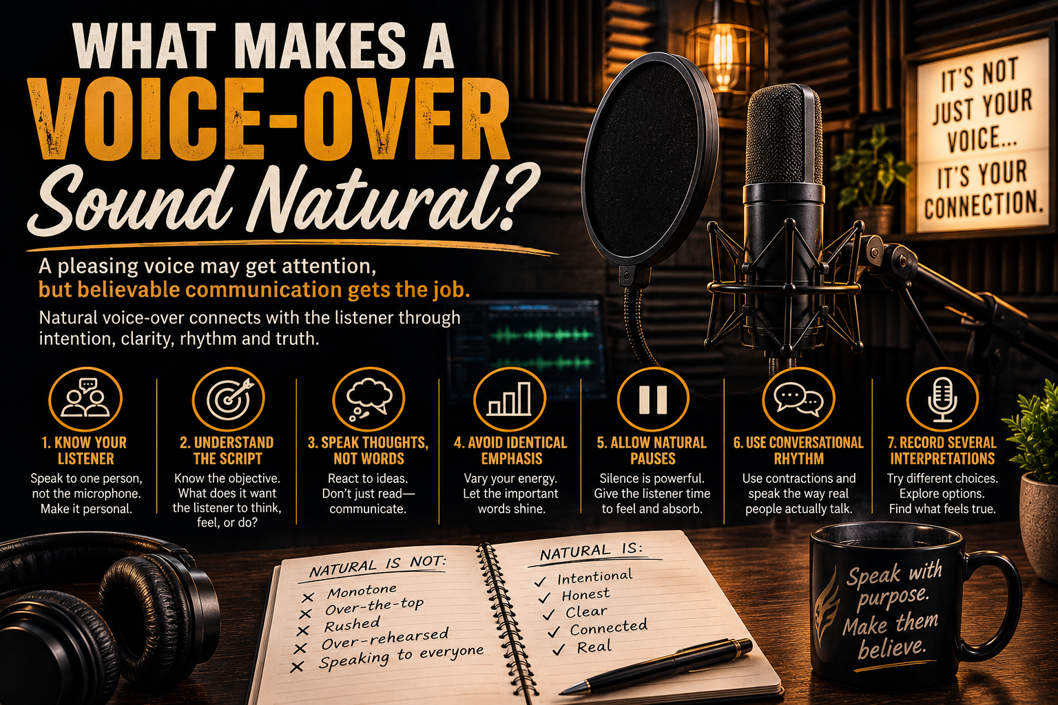 What Makes a Voice-Over Sound Natural?